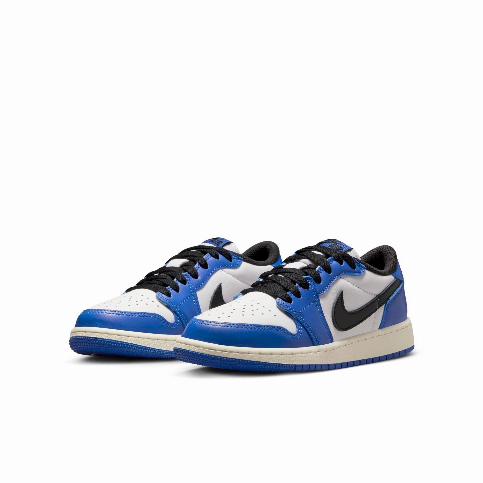 Air Jordan 1 Retro Low Og GS - WHITE/BLACK-GAME ROYAL-SAIL