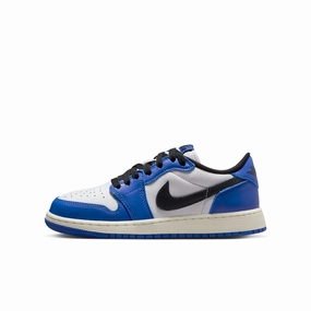 Air Jordan 1 Retro Low Og GS - WHITE/BLACK-GAME ROYAL-SAIL