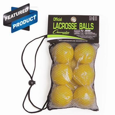 Champion Sports NOCSAE Lacrosse Ball Set of 6