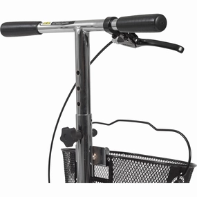 Drive Medical Dual Pad Steerable Knee Walker with Basket, Alternative to Crutches