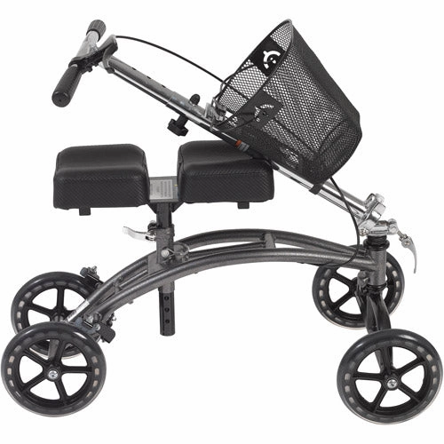 Drive Medical Dual Pad Steerable Knee Walker with Basket, Alternative to Crutches