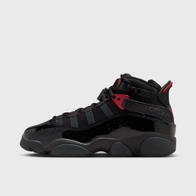 Jordan 6 Rings GS Black / Fire Red - Anthracite