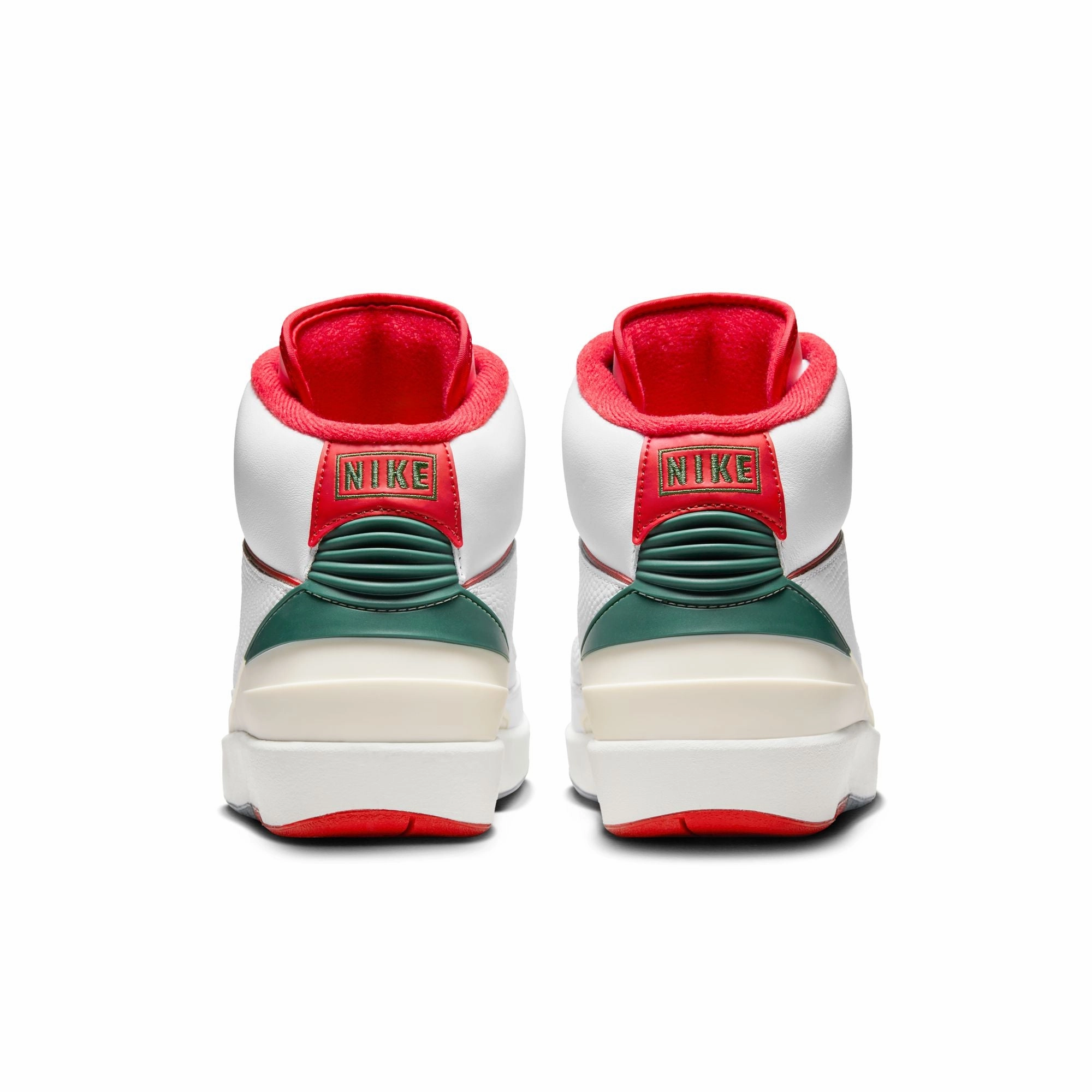 Men's Air Jordan 2 Retro-WHITE/FIRE RED-FIR-SAIL