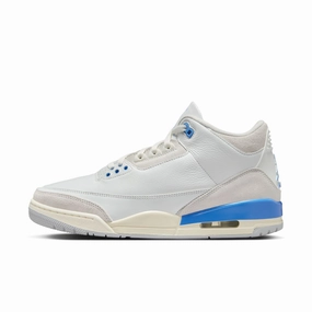 Men's Air Jordan 3 Retro - 'Lucky Shorts' - SUMMIT-WHITE/HYDROGEN-BLUE/LEGEND-BLUE