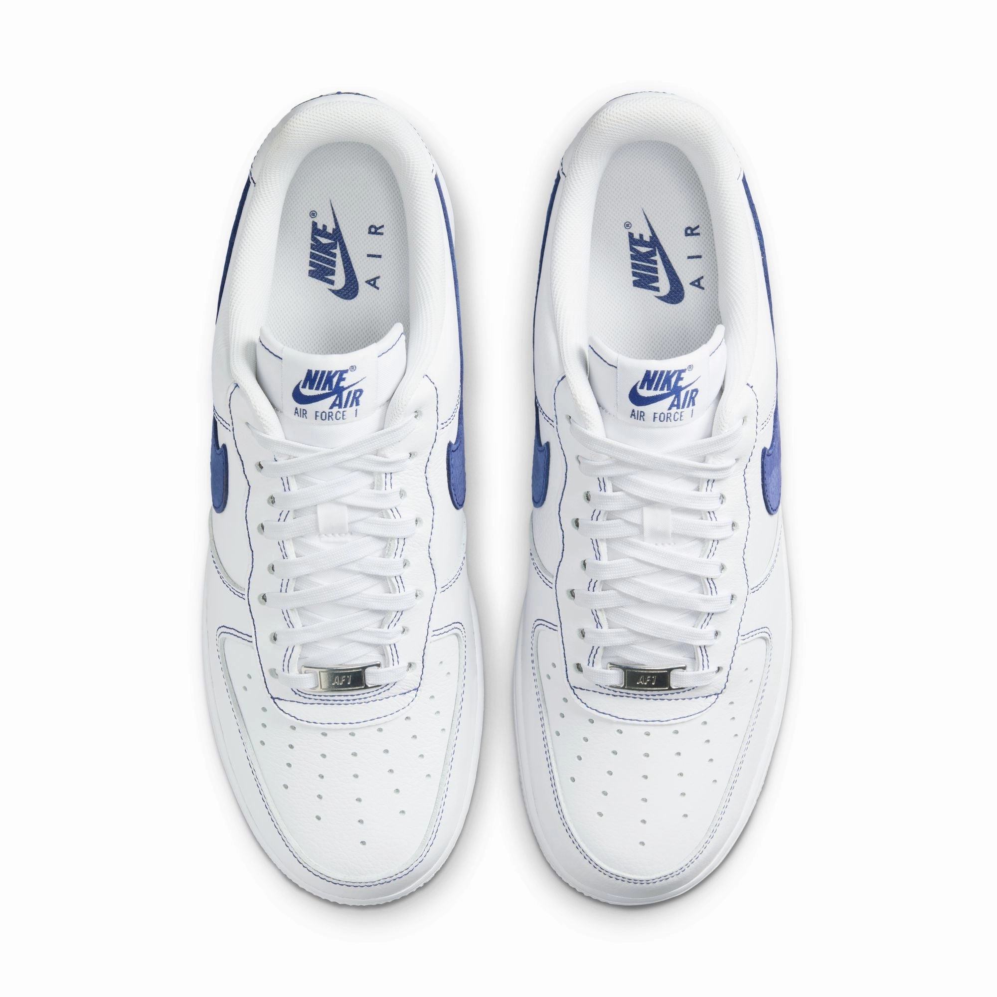 Men's Nike Air Force 1 '07 Lv8 - WHITE/DEEP ROYAL BLUE