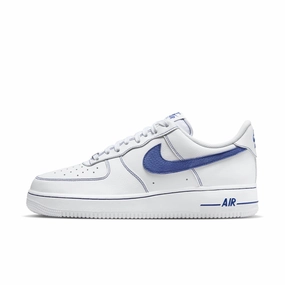 Men's Nike Air Force 1 '07 Lv8 - WHITE/DEEP ROYAL BLUE