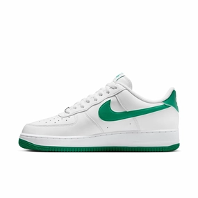 Men's Nike Air Force 1 '07-WHITE/MALACHITE-WHITE