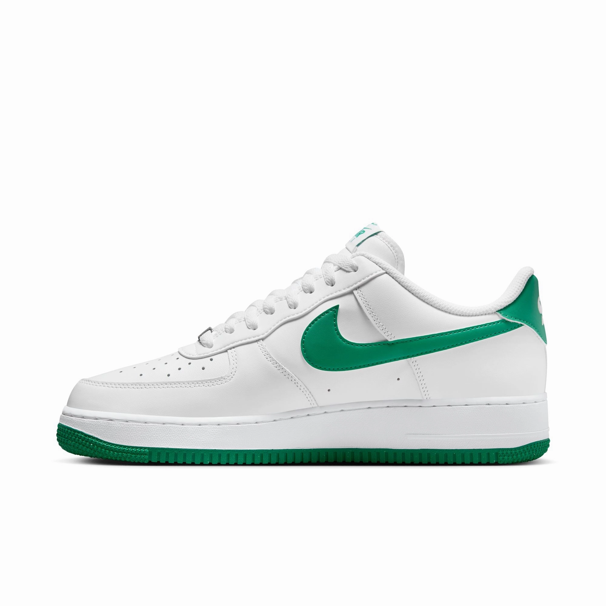 Men's Nike Air Force 1 '07-WHITE/MALACHITE-WHITE