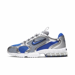 Men's Nike Air Zoom Spiridon Cage - METALLIC SILVER/VARSITY ROYAL