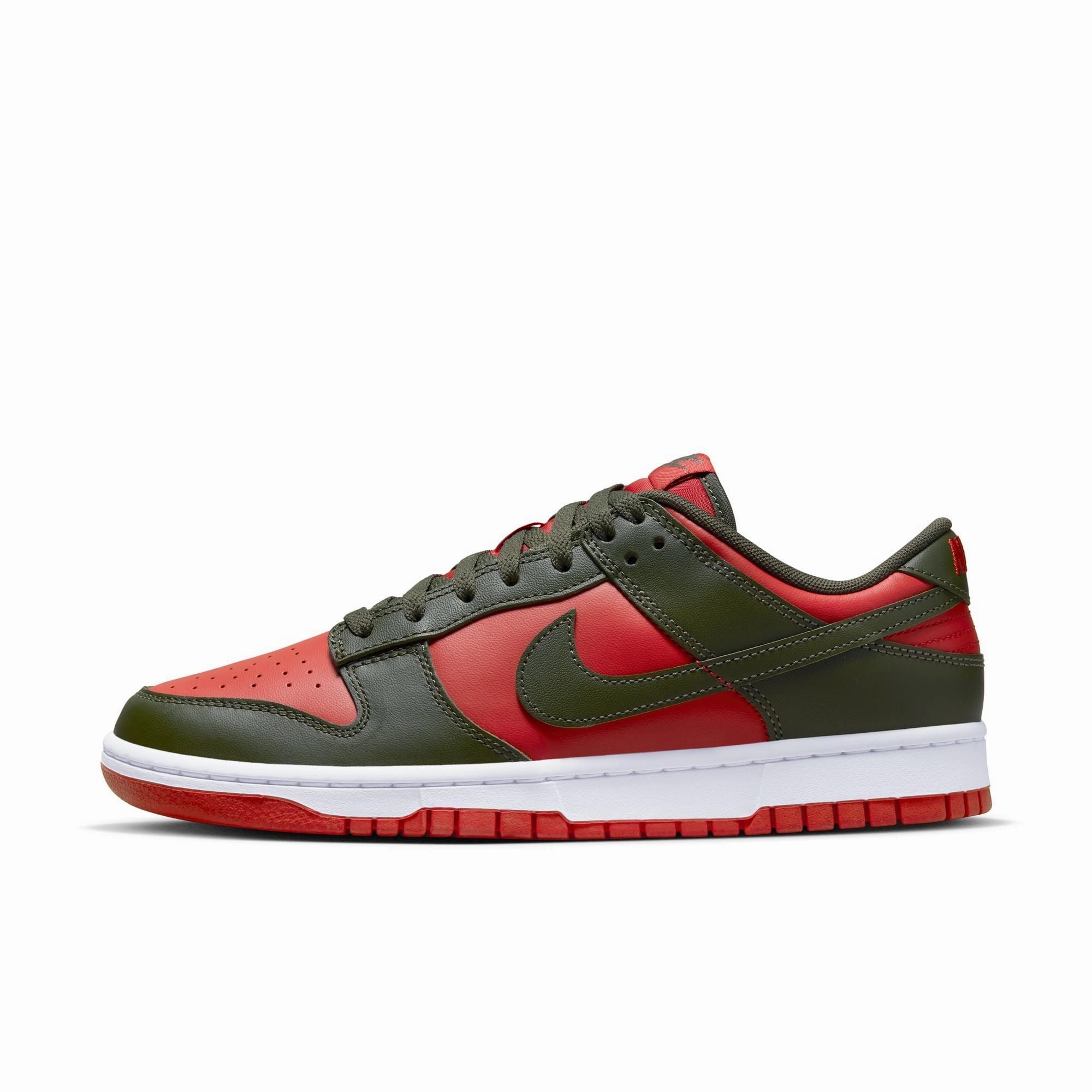 Men's Nike Dunk Low Retro-MYSTIC RED/CARGO KHAKI-MYSTIC RED-WHITE