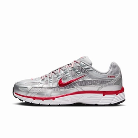 Men's Nike P-6000 - METALLIC SILVER/GYM RED-FLT SILVER