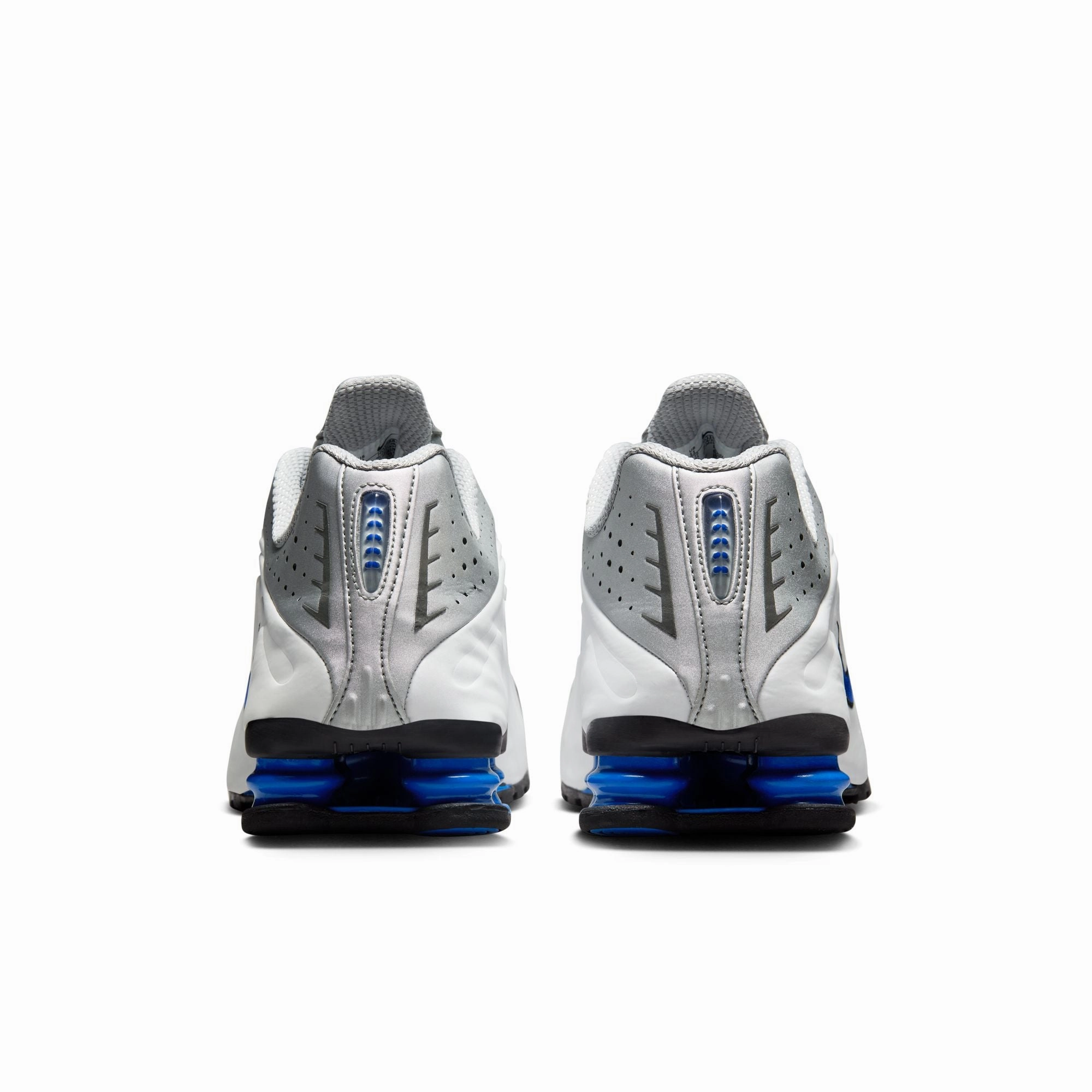 Men's Nike Shox R4 - WHITE/METALLIC SILVER-RACER BLUE