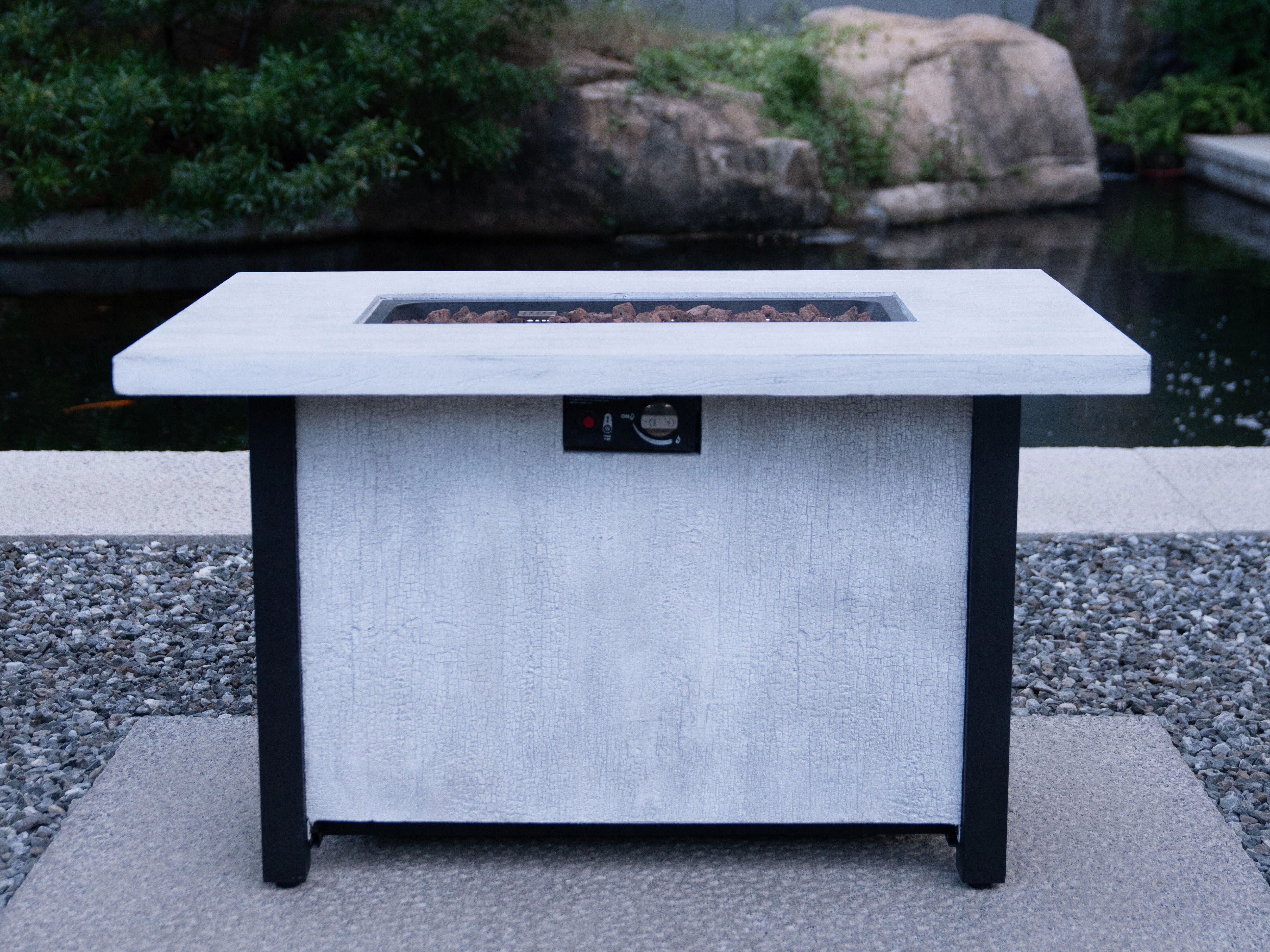 Streamdale 44" Outdoor Patio Propane Gas Fire Pit Table, 50,000 BTU