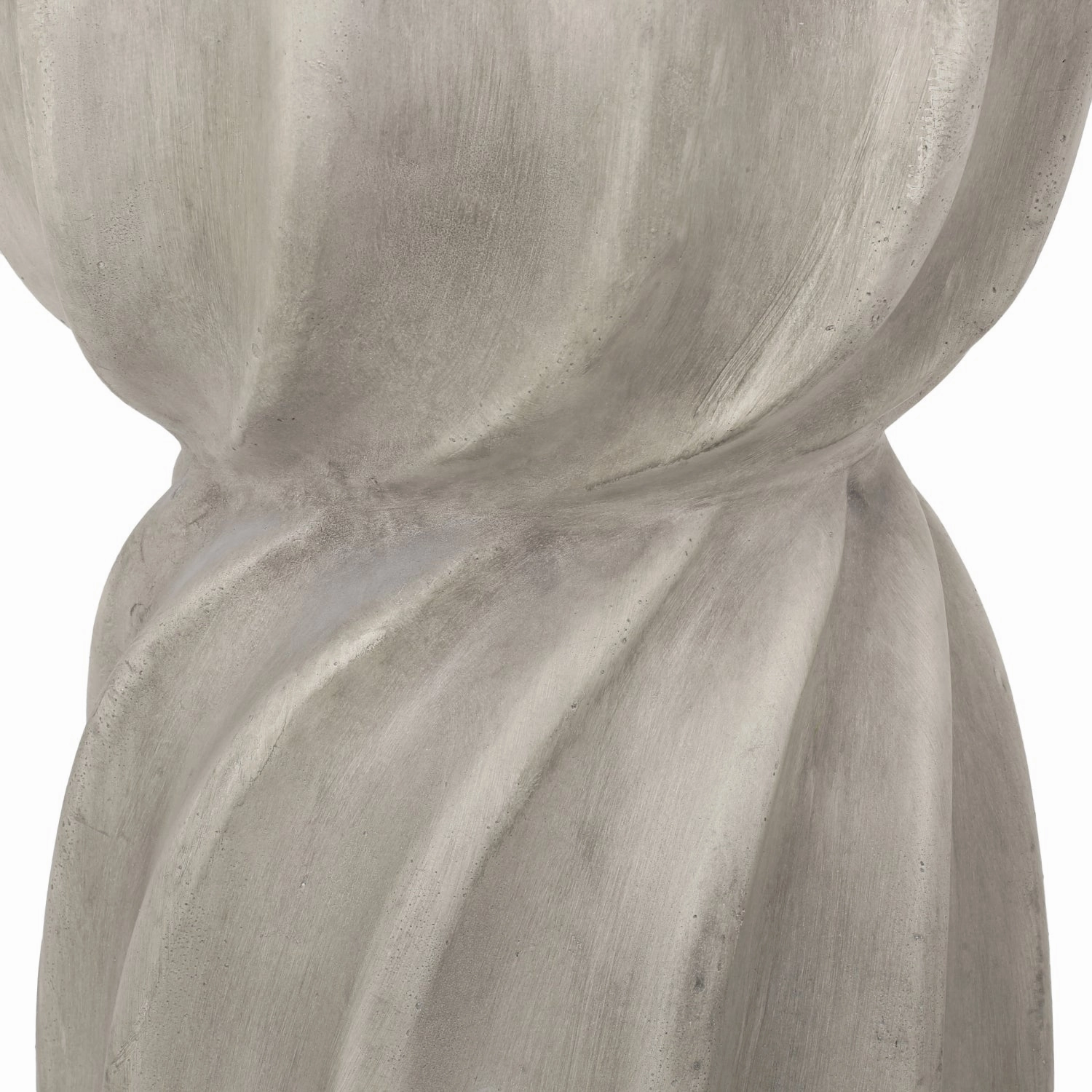 Streamdale Sunburst Hourglass Concrete Outdoor Side Table