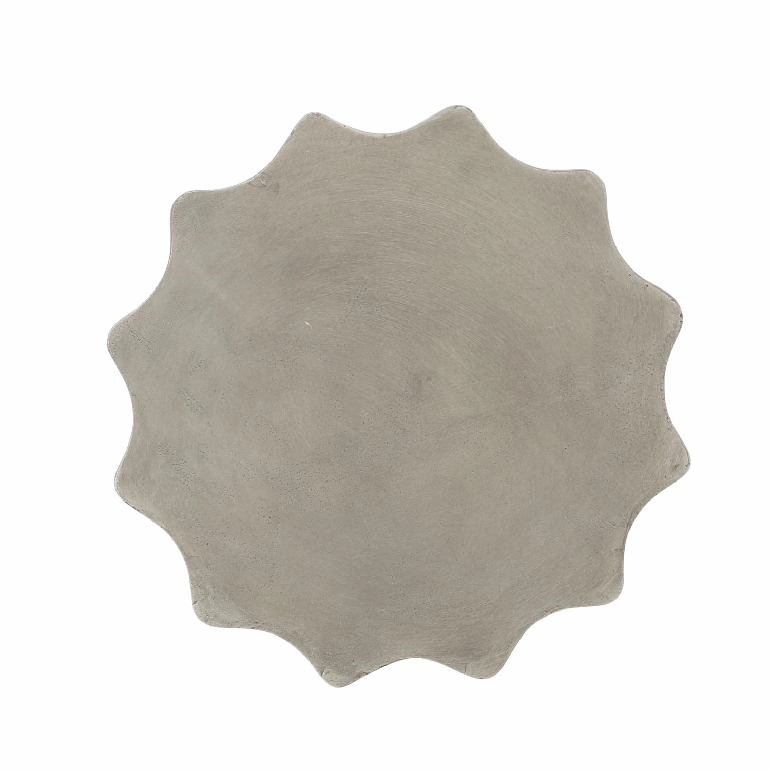 Streamdale Sunburst Hourglass Concrete Outdoor Side Table