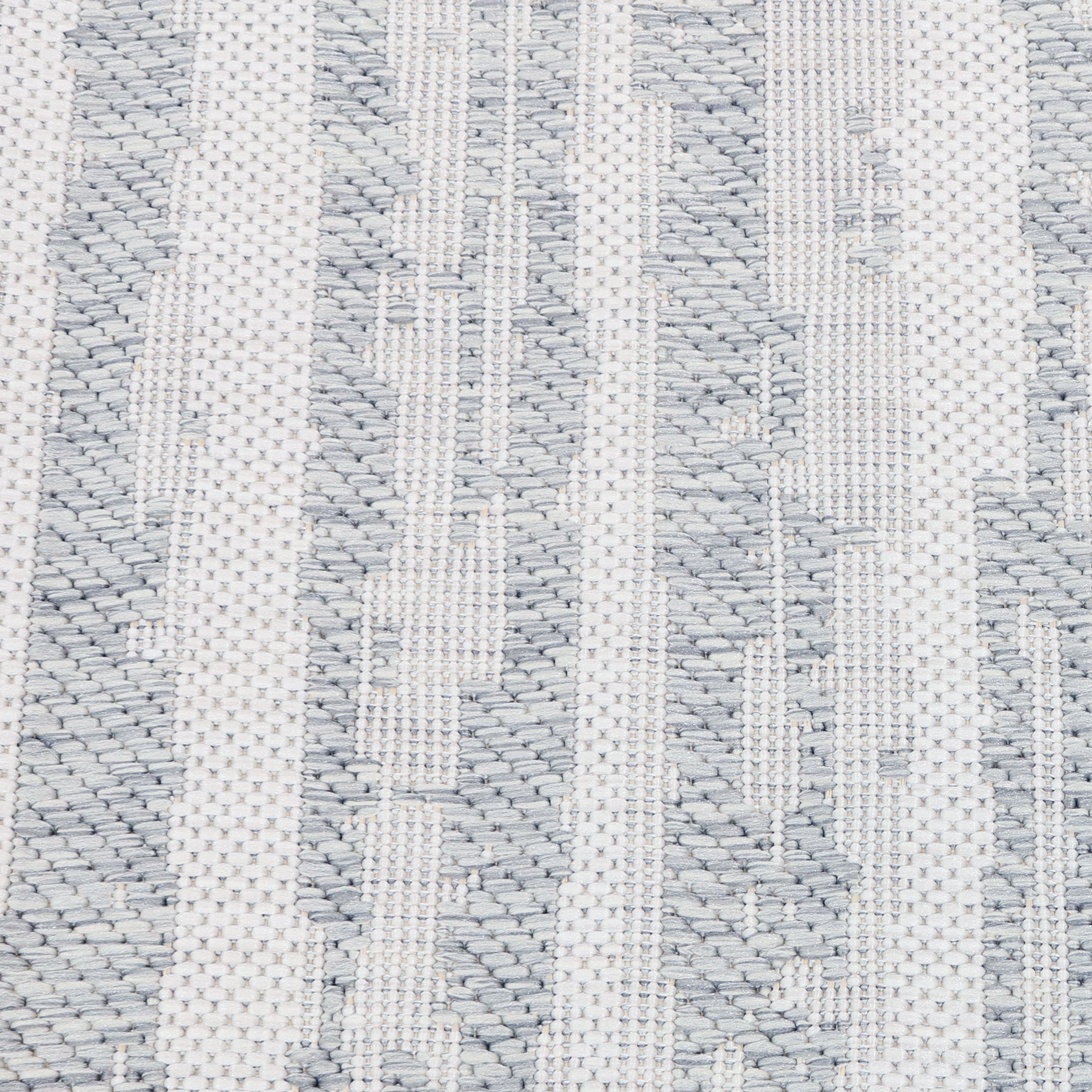 Sunnydaze Artistic Storms Indoor and Outdoor Patio Aria Rug in Iced Silver - 5 Ft. x 7 Ft.