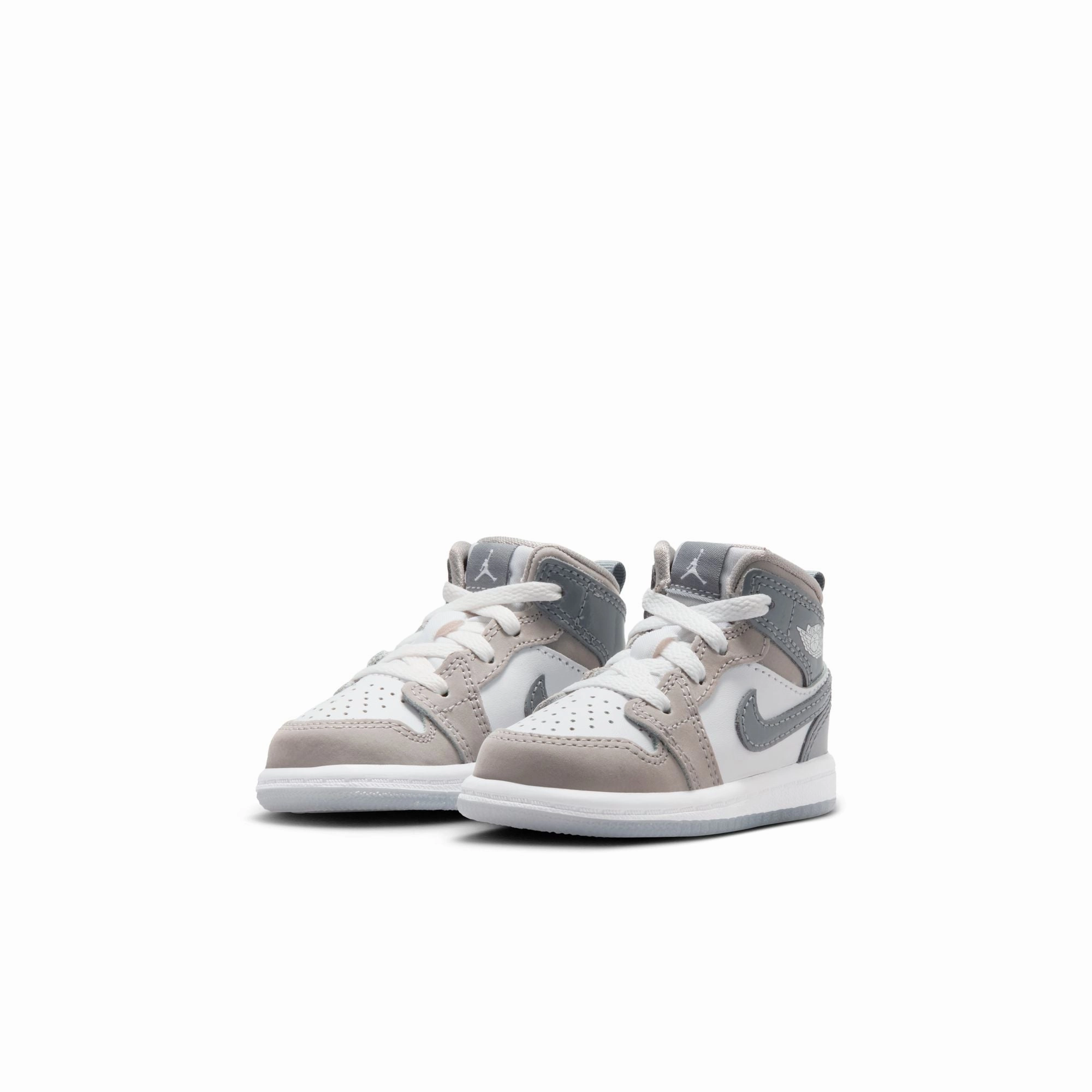 Toddler's Air Jordan 1 Mid Se- WHITE/COOL GREY-MEDIUM GREY