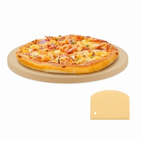 Unicook Oven Baking & BBQ Grilling, 15" Round Durable Cordierite Cooking Stone - Durable