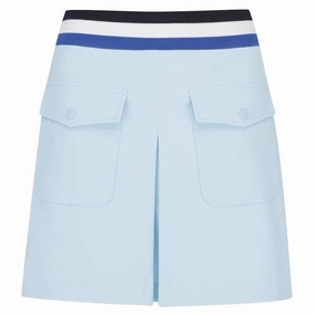 WAAC Athletic Tipping Band Golf Skirt Light Blue - SS24 Women