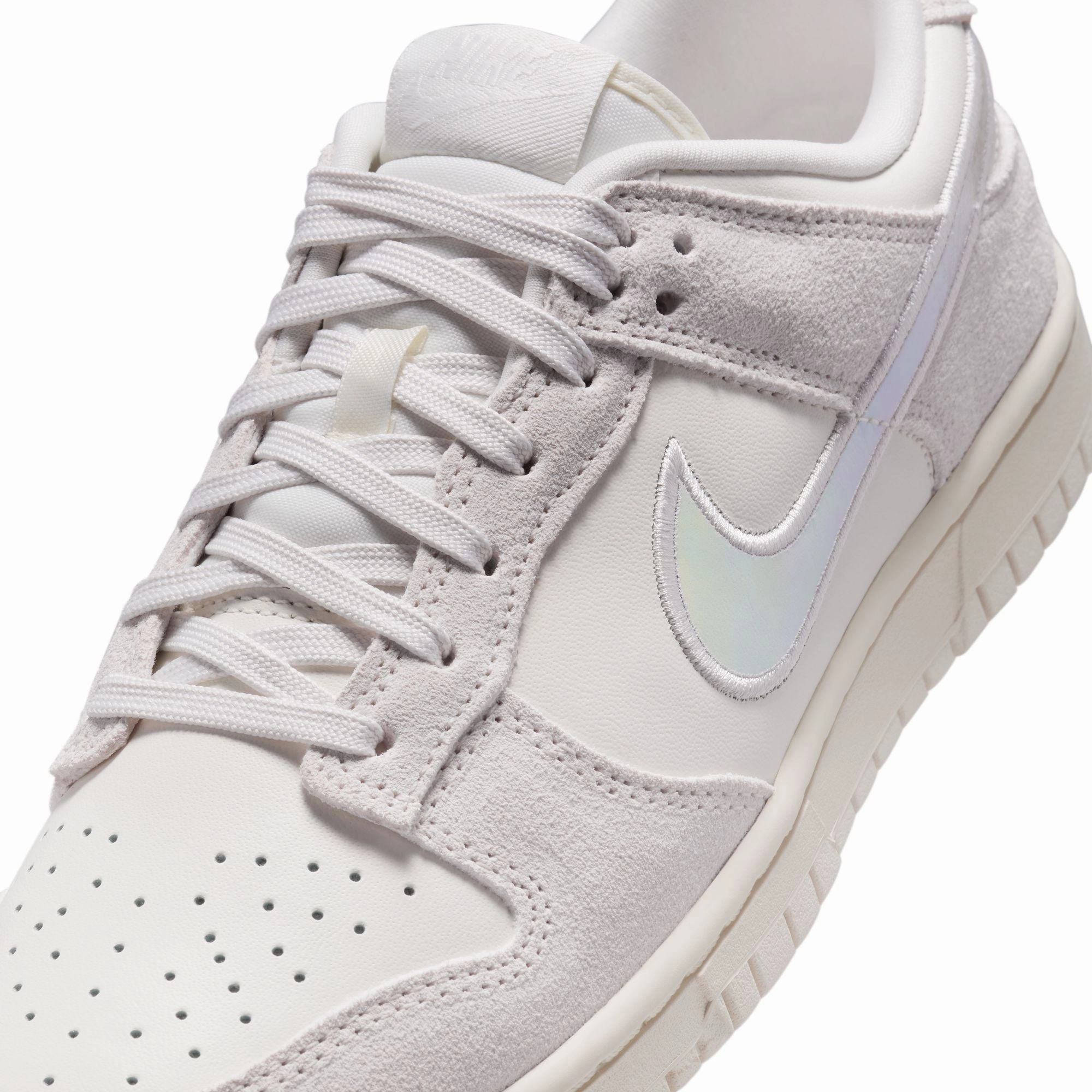 Women's Nike Dunk Low - SAIL/MULTI-COLOR-SIREN RED-HYPER PINK